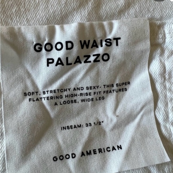 Good American Palazzo White Jeans - Picture 3 of 5